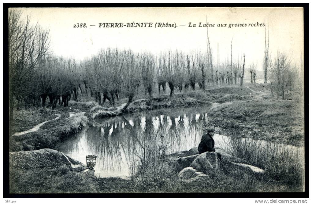 CPA. PIERRE-BÉNITE.  LA LAÔNE AUX GROSSES ROCHES. - Pierre Benite