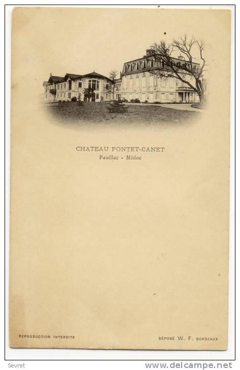 PAUILLAC.  -  Château PONTET-CANET - Pauillac