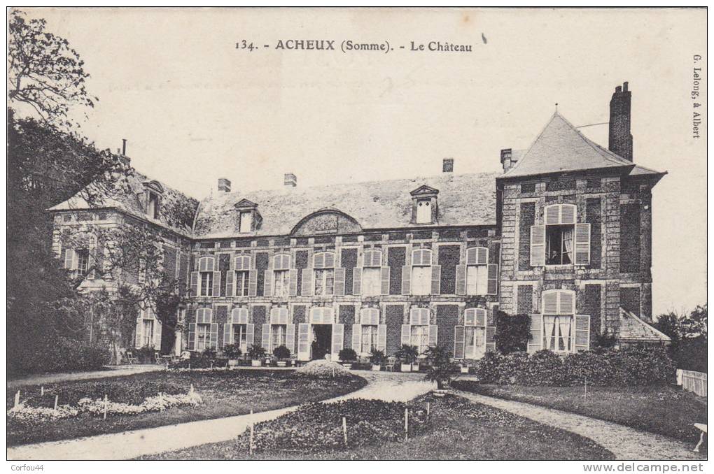 ACHEUX : Le Château - - Acheux En Amienois