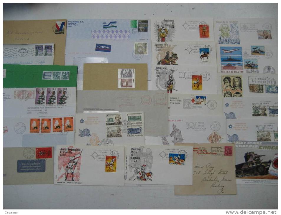 MILITAR 100 Postal History Different Items SPECIAL OFFER : NO POSTAGE MAIL FREE COSTS !!!!!!!!!!!! Collection Lot - Collections (with Albums)