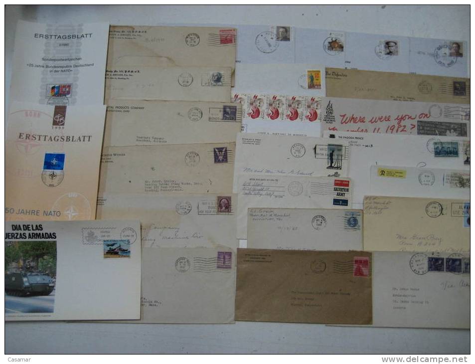 MILITAR 100 Postal History Different Items SPECIAL OFFER : NO POSTAGE MAIL FREE COSTS !!!!!!!!!!!! Collection Lot - Collections (with Albums)