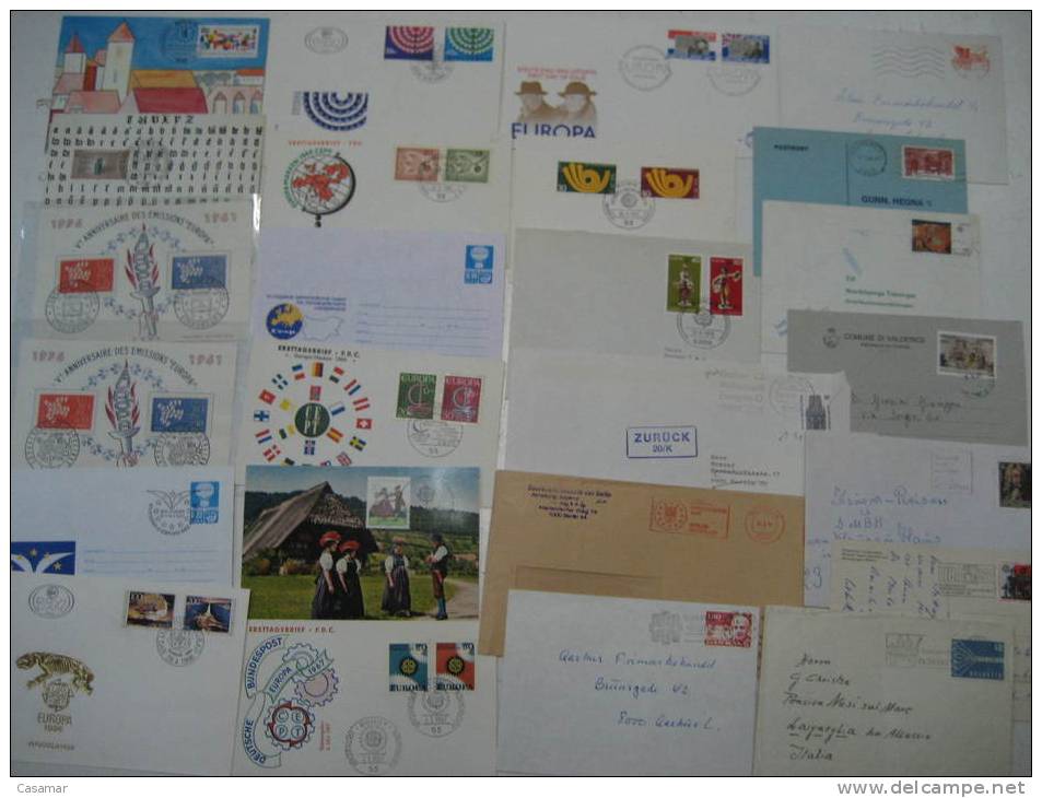 EUROPA Europe 100 Postal History Different Items SPECIAL OFFER : NO POSTAGE MAIL FREE COSTS !!!!!!!!!!!! Collection Lot - Sammlungen (im Alben)