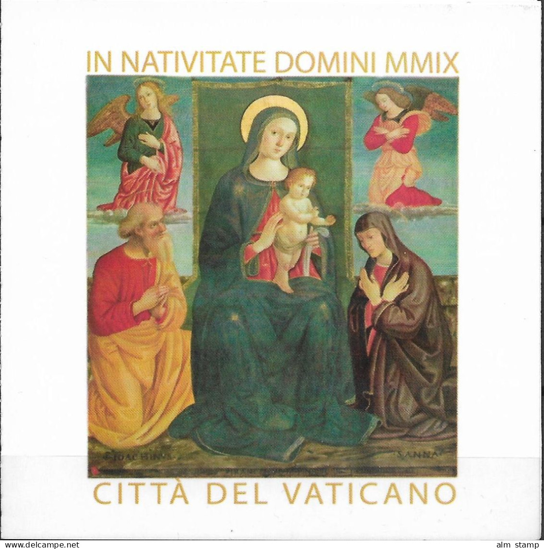 2009 Vatikan  Mi. MH 24 I** MNH  Weihnachten: Gemälde - Ungebraucht