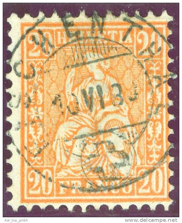 Heimat ZH Fischenthal 1880-06-10 Vollstempel Auf Zu#32 Sitzende Helvetia - Used Stamps