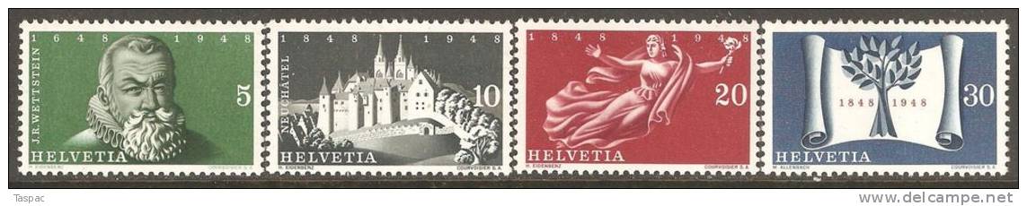Switzerland 1948 Mi# 496-499 ** MNH - Unused Stamps