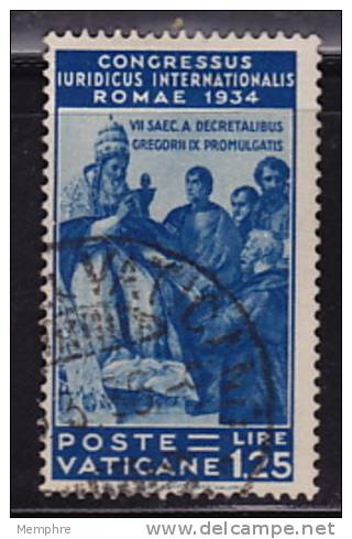 1935 Congresso Giudirico Internazionale  1,25 L  Sass 46 - Oblitérés