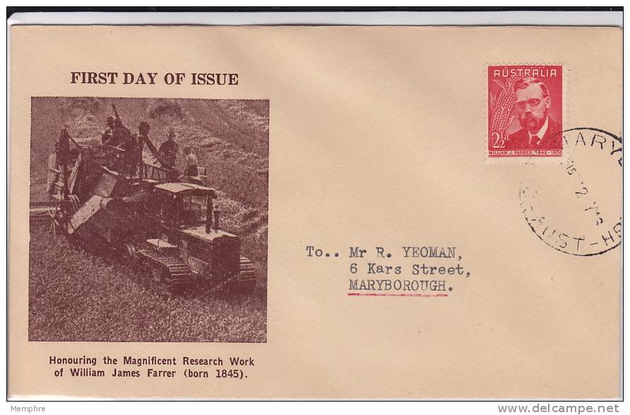 1948  Farrer On Rare Bodin Cover - FDC