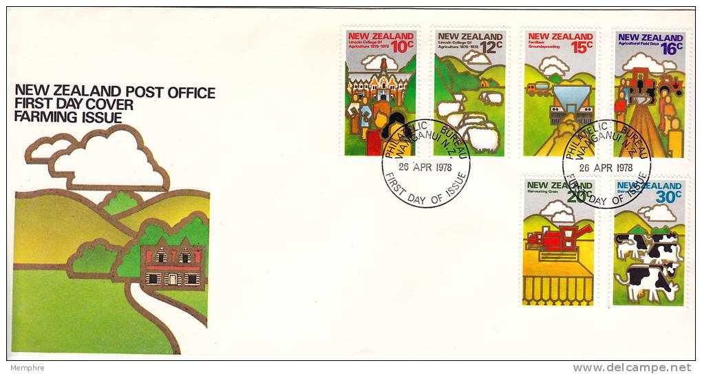 1978  Farming FDC Sheep, Cows - FDC