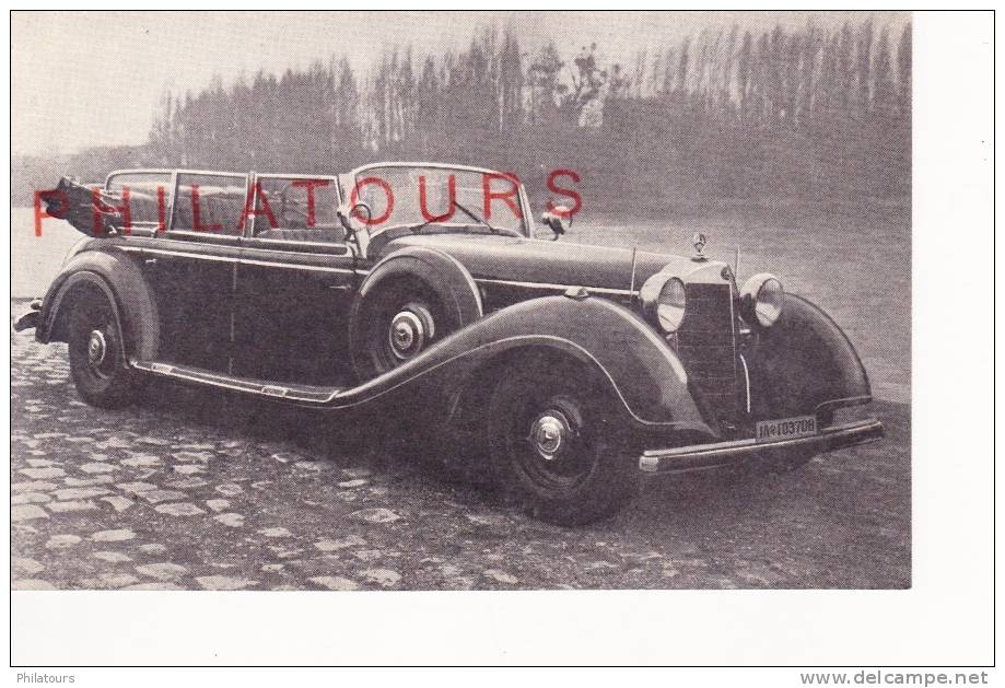 Automobile / MERCEDES - Puissante Voiture De Parade Allemande à Super-blindage Camouflé, Véritable Fortin Volant - Autres & Non Classés