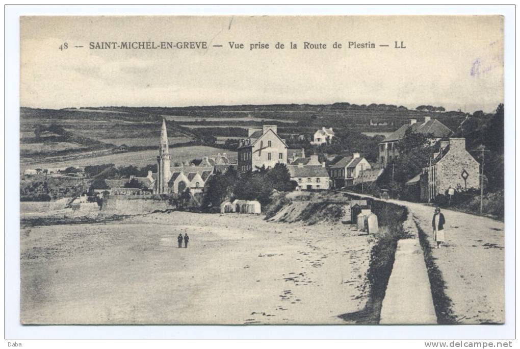 Saint-Michel-en-Grève. Vue Prise De La Route De Plestin. - Saint-Michel-en-Grève