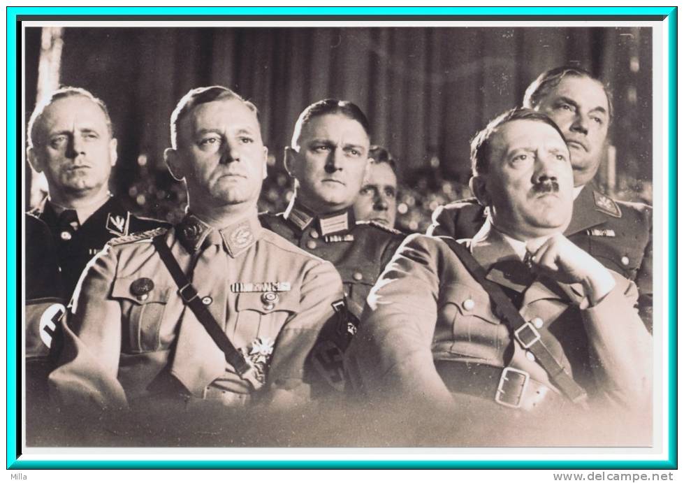 &#9733;&#9733; REPRO PHOTO &#9733;&#9733; ADOLF HITLER & RIBBENTROP &#9733;&#9733; - Guerre 1939-45