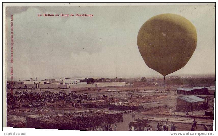 Maroc ...Casablanca....Le Ballon Au Camp..Montgolfière - Casablanca