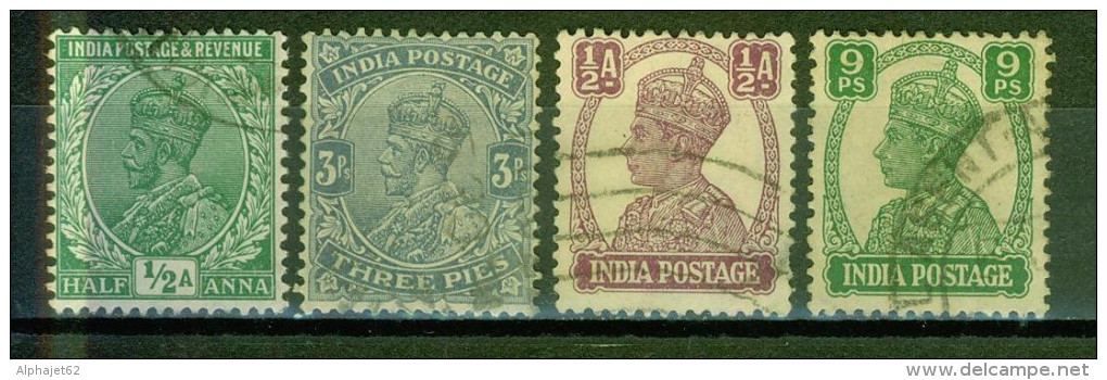 Roi D'Angleterre - INDE - Empereur Des Indes - N° 76-79-162-163 - 1949 - Used Stamps