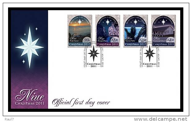 NIUE // 2011- Noël2011 - Christmas Set FDC - Niue