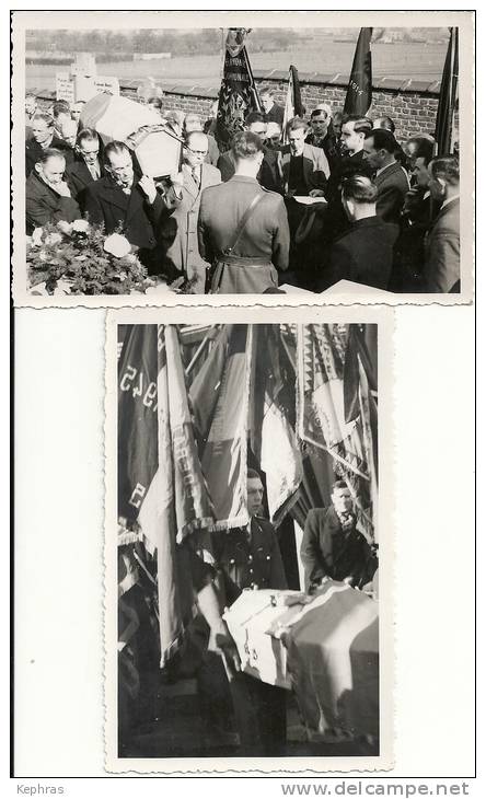 ARSIMONT : RARE Lot De 2 Photos - Enterrement De Jules Laret - Sambreville