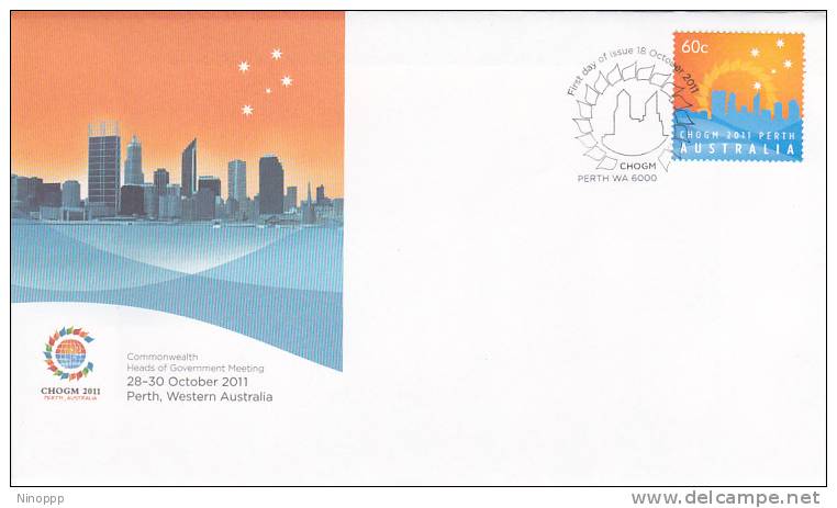 Australia-2011 CHOGM Meeeting FDC - Sobre Primer Día (FDC)