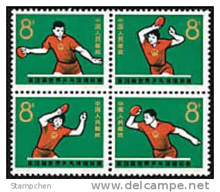 China 1965 C112 28th World Table Tennis Stamps Sport - Table Tennis