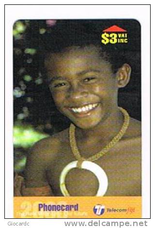 FIGI (FIJI) -  TELECOM FIJI (GPT) - 1999  FIJIAN BOY CODE 27FJB  - USED -  RIF. 3633 - Figi