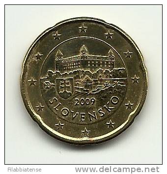 2009 - Slovacchia 20 Centesimi     ------- - Eslovaquia