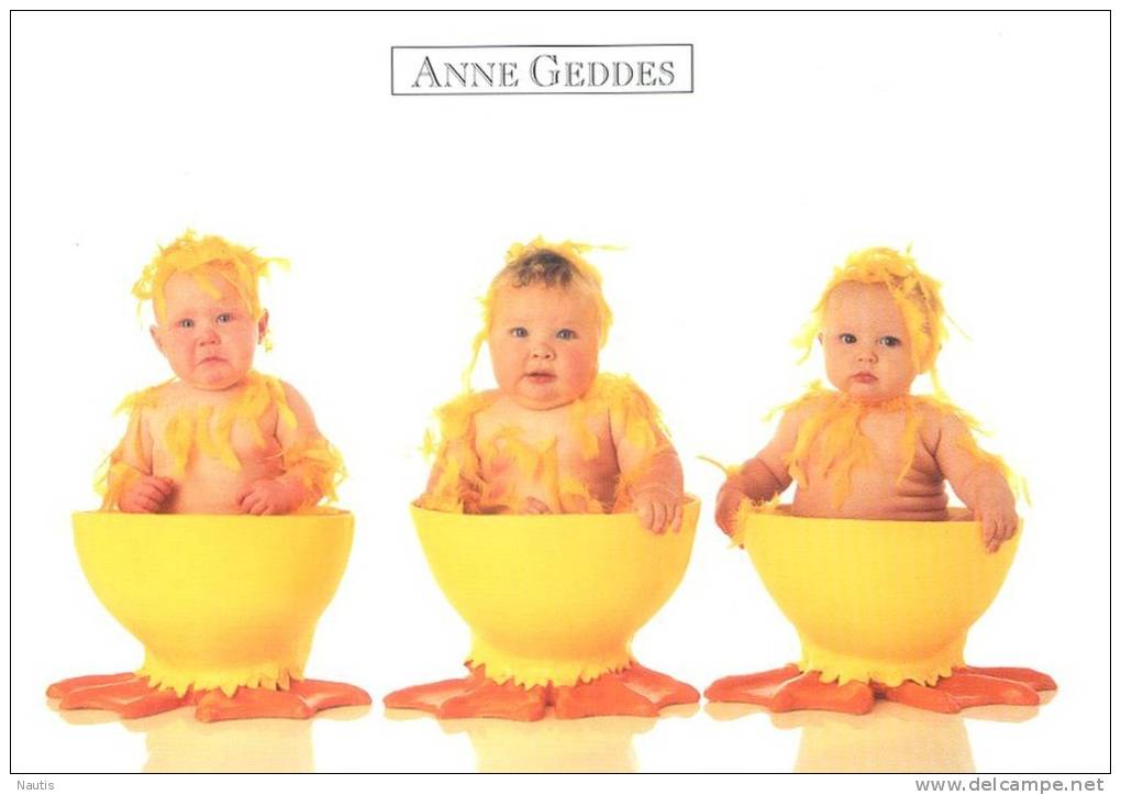 Original Anne Geddes Postcard, Postkarte, Carte Postale, New, Babies, Child, Yellow Duckling - Other & Unclassified