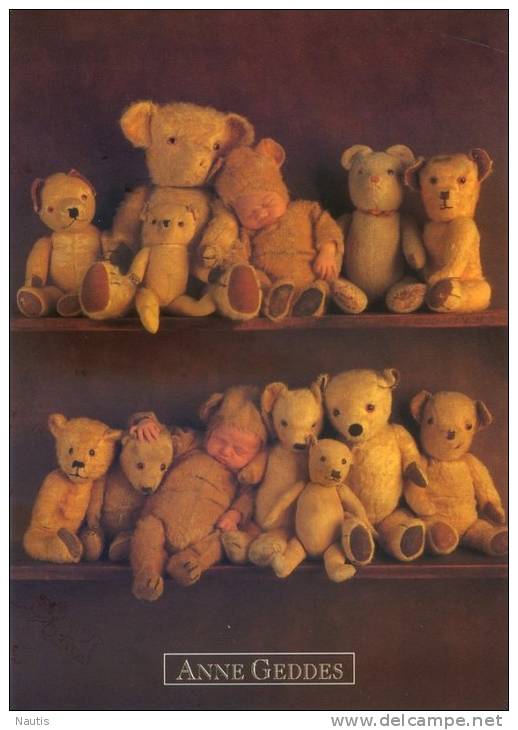 Original Anne Geddes Postcard, Postkarte, Carte Postale, New, Baby, Children, Plush Bears - Other & Unclassified