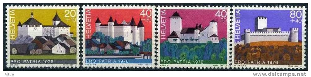 SWITZERLAND . 1976. **. PRO PATRIA. - Unused Stamps