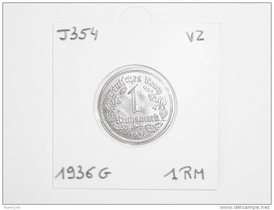 (J354) DEUTSCHLAND 1 Reichsmark 1936 G *VZ* - 1 Reichsmark