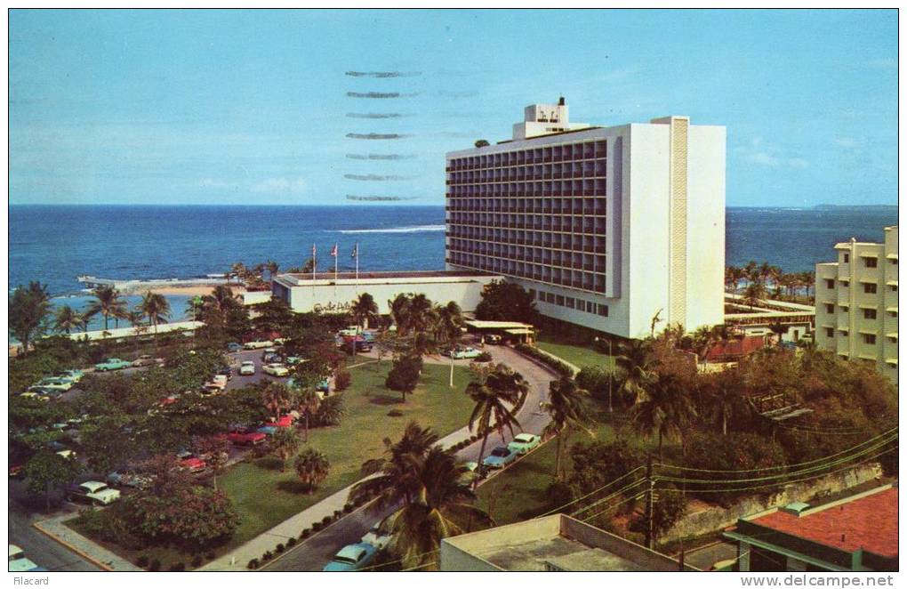 22175     Puerto  Rico,  The  "Caribe-Hilton  Hotel",  San Juan,  Puerto  Rico;  VG  1966 - Puerto Rico