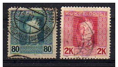 Österreich  Bosnien Und Herzegowina   Feldpost  LOT  Mi. 41 A + 44 A  O/used   Siehe Bild - Levante-Marken