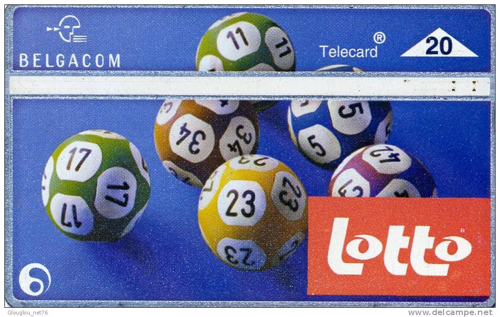 TELECARTE BELGIQUE THEME...JEUX...LOTTO.... VOIR PHOTO SCANNEE - Jeux