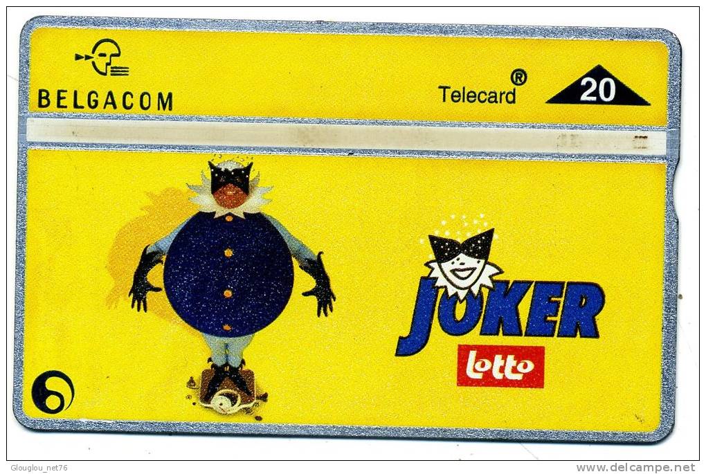 TELECARTE BELGIQUE THEME...JEUX...JOKER LOTTO.... VOIR PHOTO SCANNEE - Jeux