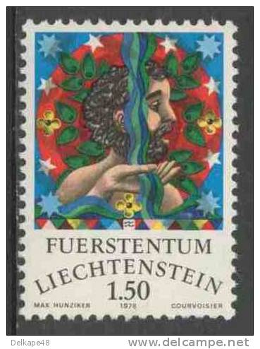 Liechtenstein 1978 Mi 716 YT 657 ** Aquarius : The Water-Bearer / Wassermann / Verseau - Zodiac / Tierkreiszeichen - Astrology