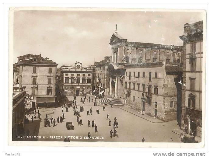 1153 LAZIO CIVITAVECCHIA VIAGGIATA NEL 1941  - FORMATO GRANDE - Civitavecchia