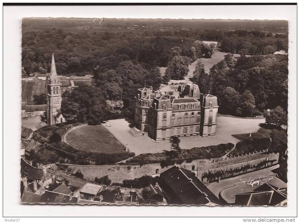 CPSM MONTFORT LE GESNOIS , Montfort-le-rotrou ,vue De L'église Et Du Chateau - Montfort Le Gesnois