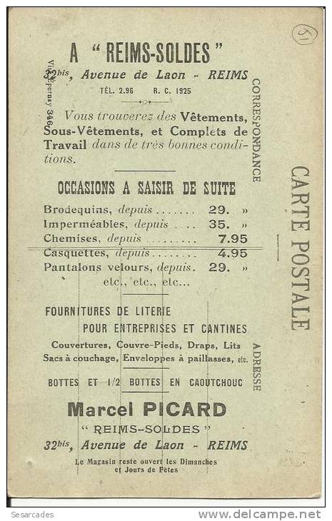 CPA AVIZE (2621 HABITANTS). TRÉS GRAND COMMERCE DE VINS FORT ESTIMÉS PAR LEUR FINESSE. CARTE PUB, 2 SCANS - Epernay