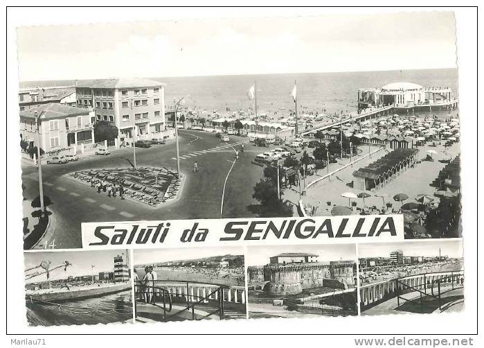 1179 MARCHE SENIGALLIA VIAGGIATA NEL 1963 - FORMATO GRANDE - Senigallia