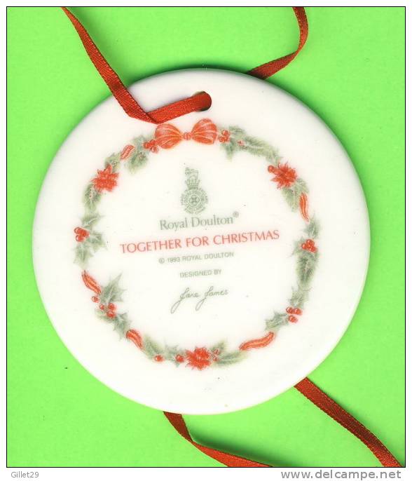 ROYAL DOULTON - TOGETHER FOR CHRISTMAS - DESIGNED BY JANE JAMES, 1993 - - Royal Doulton