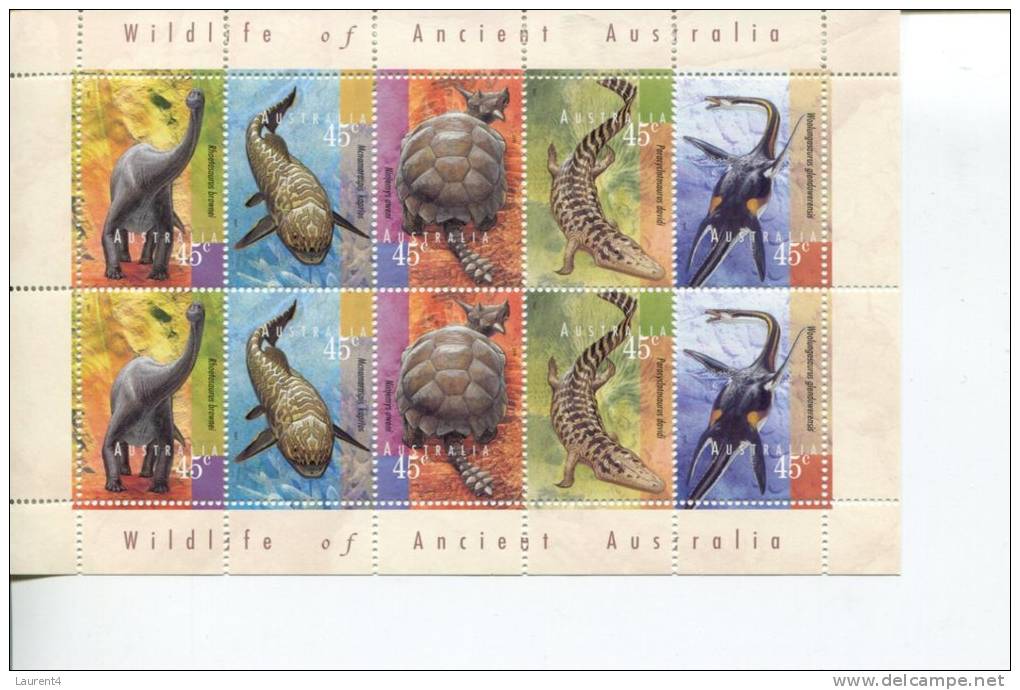 Stamps 16-11 - Wildlife Of Australia (Dinosaur) - Blocs - Feuillets