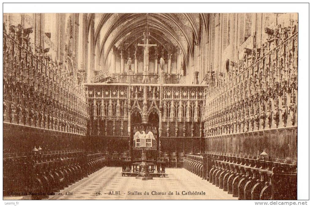 CPA - ALBI - STALLES DU CHOEUR DE LA CATHEDRALE - 56 - Albi