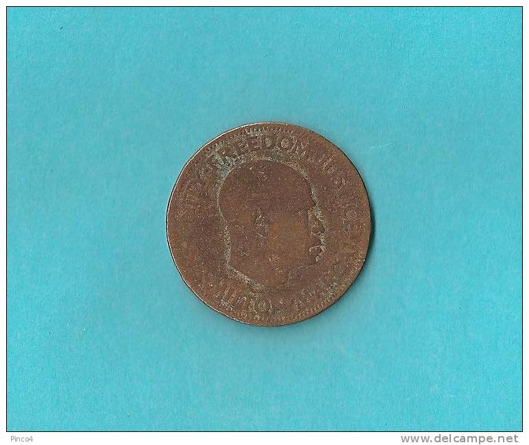 SIERRA LEONE   ONE  CENT.  1964  BRONZE - Sierra Leone