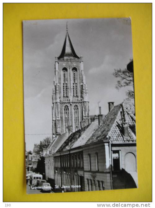 Gorinchem,St.Jans Toren;telefoonnet Stamp - Gorinchem