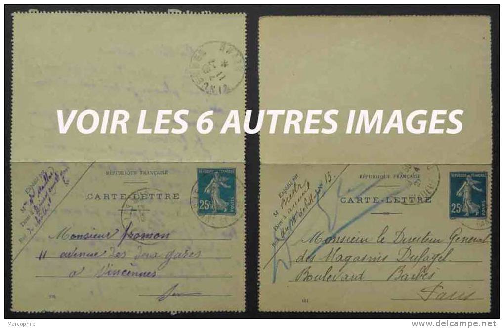 FRANCE / ENSEMBLE DE 17 ENTIERS POSTAUX ANCIENS / 7 PHOTOS (ref 2039) - Collections & Lots: Stationery & PAP