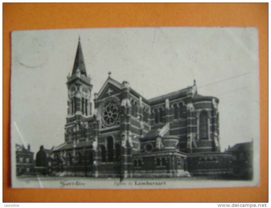 CP LAMBERSART  N°91 L EGLISE - ECRITE EN 1904 - Lambersart