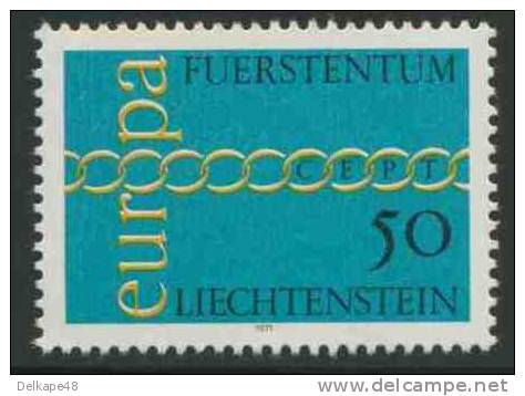 Liechtenstein 1971 Mi 545 YT 487 Sc 485 ** Europa Cept : Brotherhood And Cooperation Represented By Chain - 1971