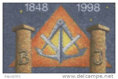 St Jean D L´ Esperance, Grand Masonic Lodge Of Luxembourg 150th Anniversary, Freemasonry, MNH 1998, Luxemburg - Franc-Maçonnerie