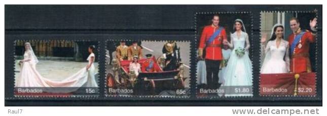 BARBADOS 2011 - Royal Wedding // Mariage Du Prince William 4v  Neufs*** (MNH SET) - Barbados (1966-...)