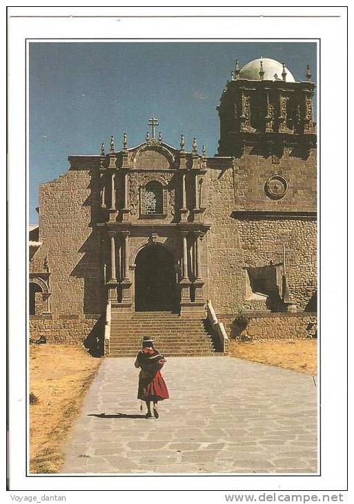 CP, Pérou, Cuzco, L'Eglise San Pedro, Explications Au Verso, écrite - Pérou