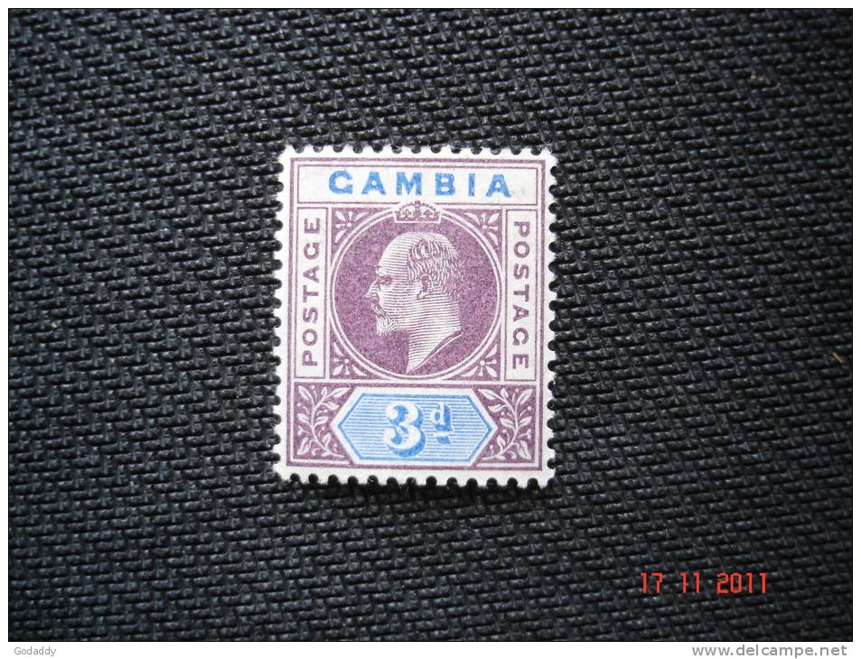 Gambia 1902 K.Edward VII  3d  SG 49   MH - Gambie (...-1964)