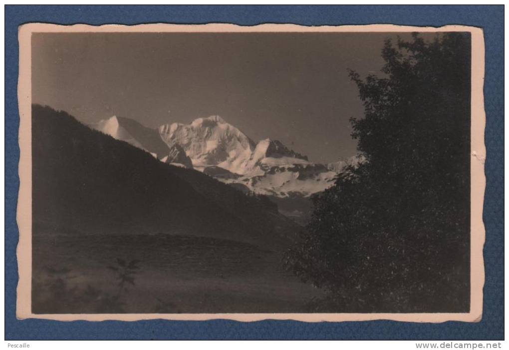 BE BERN - CARTE PHOTO DIE BLÜMLISALP VON AESCHI AUS GESEHEN - AESCHI BEI SPIEZ - CIRCULEE EN 1930 - Aeschi Bei Spiez