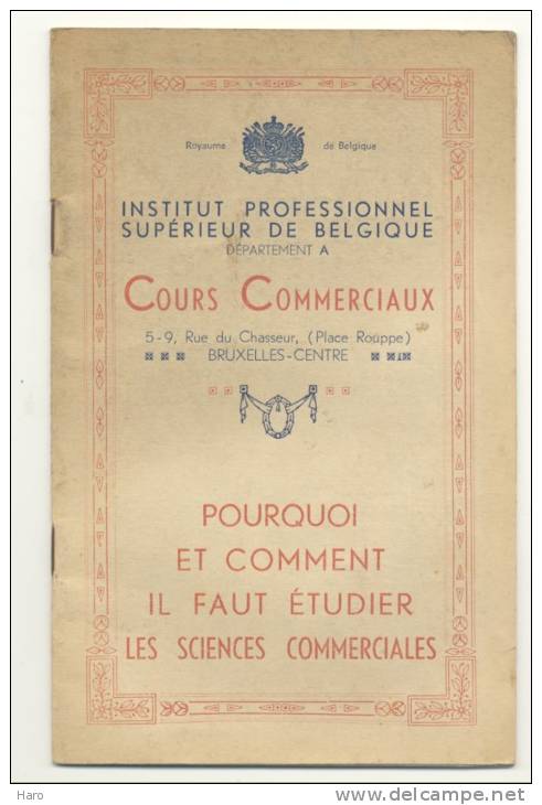 Cours Commerciaux Par Correspondance - Livre De Présentation - 18 Ans Et Plus